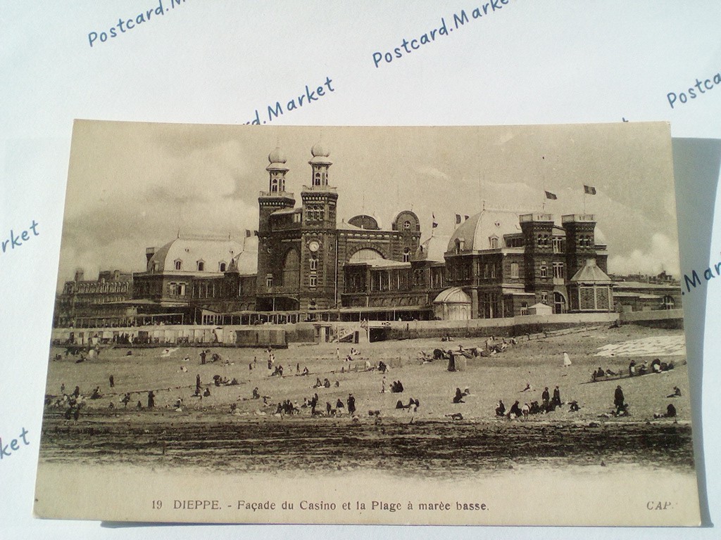 /France/Dieppe/FR_place_19xx_Dieppe. Facade du Casino et la Plage maree basse.jpg